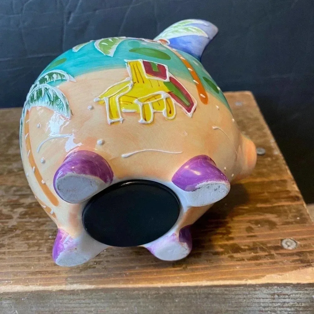 Tampa Cute Multi Color Print Piggy Bank